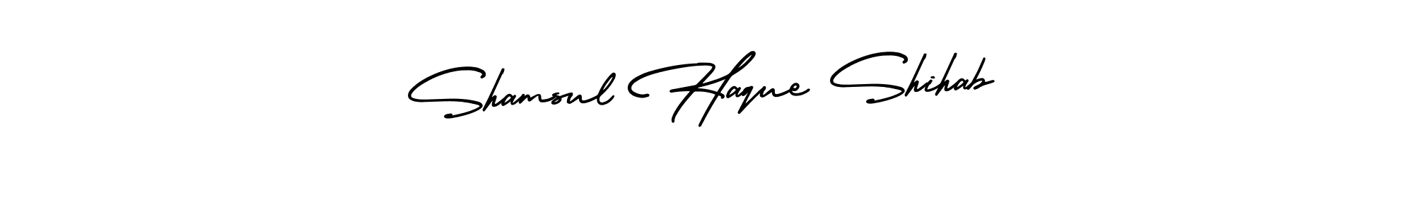 Use a signature maker to create a handwritten signature online. With this signature software, you can design (AmerikaSignatureDemo-Regular) your own signature for name Shamsul Haque Shihab. Shamsul Haque Shihab signature style 3 images and pictures png