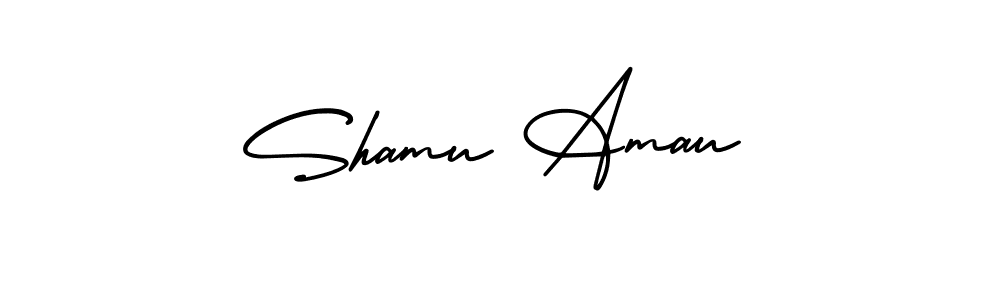 Also we have Shamu Amau name is the best signature style. Create professional handwritten signature collection using AmerikaSignatureDemo-Regular autograph style. Shamu Amau signature style 3 images and pictures png