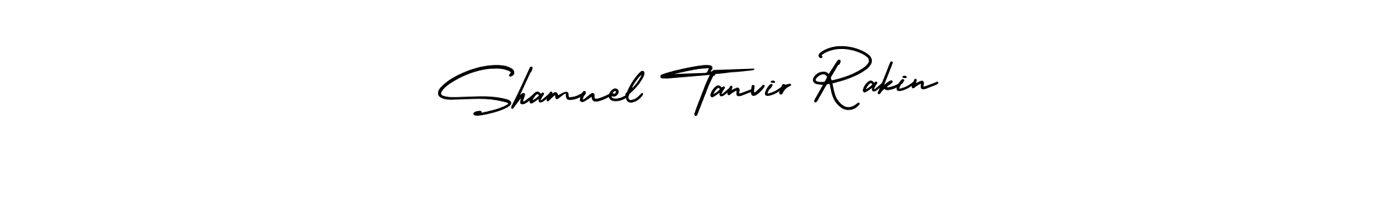 Check out images of Autograph of Shamuel Tanvir Rakin name. Actor Shamuel Tanvir Rakin Signature Style. AmerikaSignatureDemo-Regular is a professional sign style online. Shamuel Tanvir Rakin signature style 3 images and pictures png