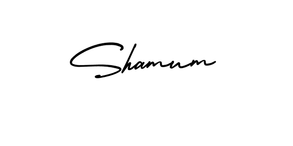 Create a beautiful signature design for name Shamum. With this signature (AmerikaSignatureDemo-Regular) fonts, you can make a handwritten signature for free. Shamum signature style 3 images and pictures png