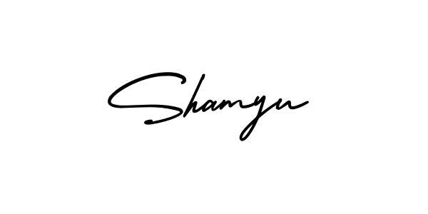 How to Draw Shamyu signature style? AmerikaSignatureDemo-Regular is a latest design signature styles for name Shamyu. Shamyu signature style 3 images and pictures png