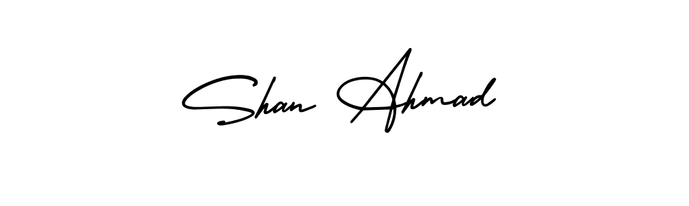 Create a beautiful signature design for name Shan Ahmad. With this signature (AmerikaSignatureDemo-Regular) fonts, you can make a handwritten signature for free. Shan Ahmad signature style 3 images and pictures png