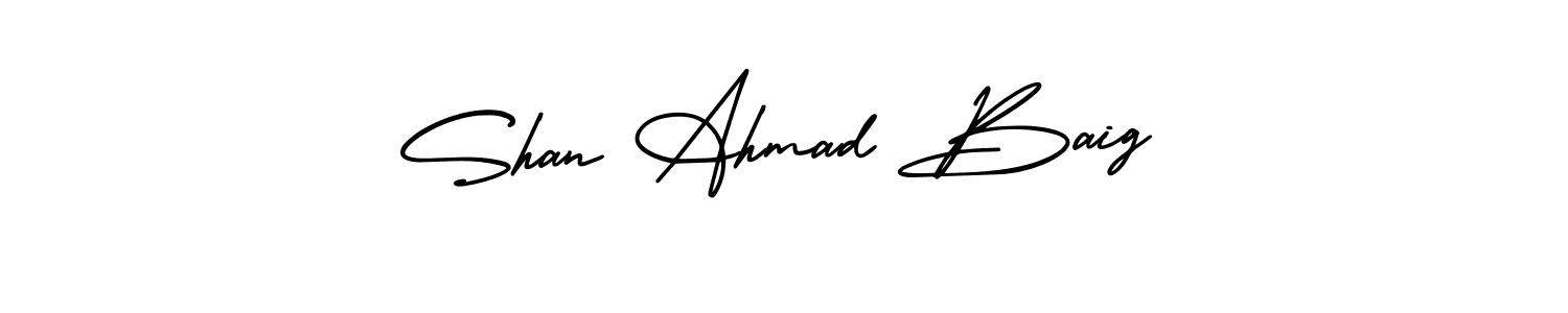 Check out images of Autograph of Shan Ahmad Baig name. Actor Shan Ahmad Baig Signature Style. AmerikaSignatureDemo-Regular is a professional sign style online. Shan Ahmad Baig signature style 3 images and pictures png