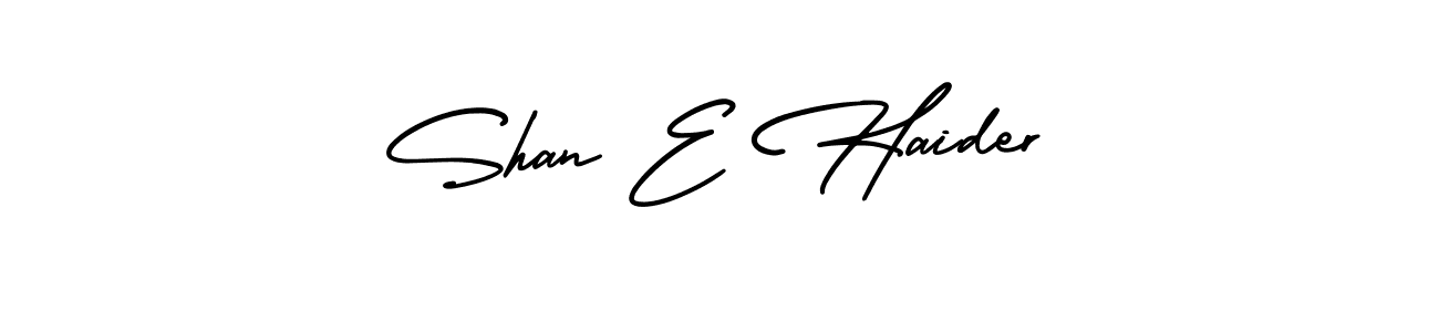 How to Draw Shan E Haider signature style? AmerikaSignatureDemo-Regular is a latest design signature styles for name Shan E Haider. Shan E Haider signature style 3 images and pictures png