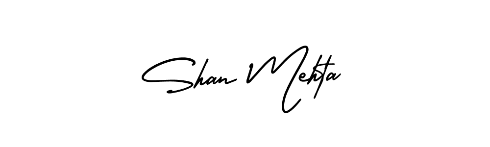 How to make Shan Mehta signature? AmerikaSignatureDemo-Regular is a professional autograph style. Create handwritten signature for Shan Mehta name. Shan Mehta signature style 3 images and pictures png