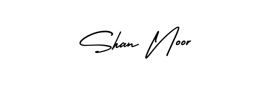 How to make Shan Noor name signature. Use AmerikaSignatureDemo-Regular style for creating short signs online. This is the latest handwritten sign. Shan Noor signature style 3 images and pictures png