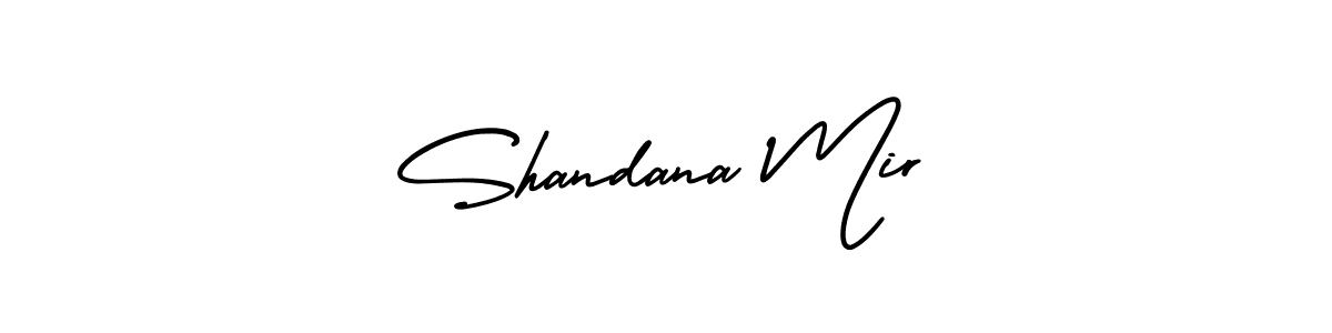 Make a beautiful signature design for name Shandana Mir. With this signature (AmerikaSignatureDemo-Regular) style, you can create a handwritten signature for free. Shandana Mir signature style 3 images and pictures png