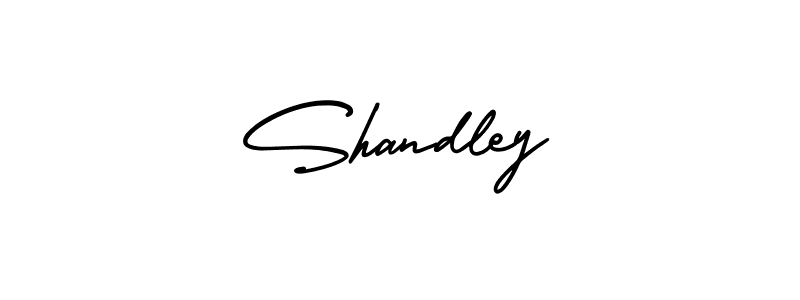 Use a signature maker to create a handwritten signature online. With this signature software, you can design (AmerikaSignatureDemo-Regular) your own signature for name Shandley. Shandley signature style 3 images and pictures png