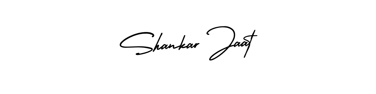 You should practise on your own different ways (AmerikaSignatureDemo-Regular) to write your name (Shankar Jaat) in signature. don't let someone else do it for you. Shankar Jaat signature style 3 images and pictures png