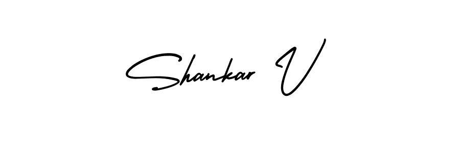AmerikaSignatureDemo-Regular is a professional signature style that is perfect for those who want to add a touch of class to their signature. It is also a great choice for those who want to make their signature more unique. Get Shankar V name to fancy signature for free. Shankar V signature style 3 images and pictures png