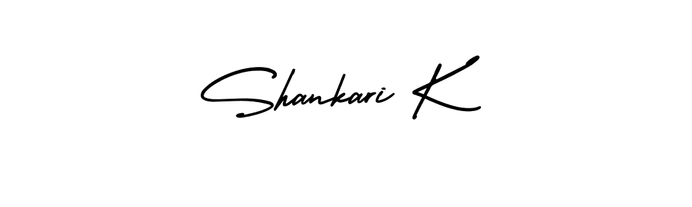 Similarly AmerikaSignatureDemo-Regular is the best handwritten signature design. Signature creator online .You can use it as an online autograph creator for name Shankari K. Shankari K signature style 3 images and pictures png