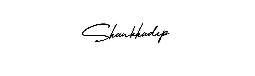 Shankhadip stylish signature style. Best Handwritten Sign (AmerikaSignatureDemo-Regular) for my name. Handwritten Signature Collection Ideas for my name Shankhadip. Shankhadip signature style 3 images and pictures png