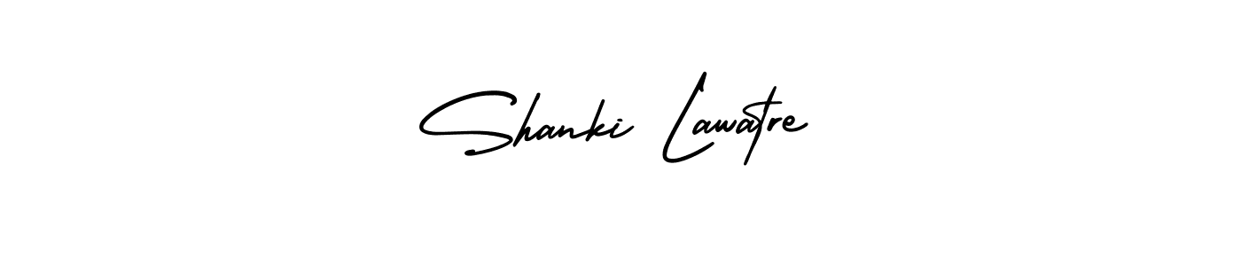 How to Draw Shanki Lawatre signature style? AmerikaSignatureDemo-Regular is a latest design signature styles for name Shanki Lawatre. Shanki Lawatre signature style 3 images and pictures png