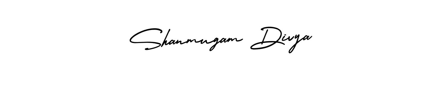 How to make Shanmugam Divya signature? AmerikaSignatureDemo-Regular is a professional autograph style. Create handwritten signature for Shanmugam Divya name. Shanmugam Divya signature style 3 images and pictures png