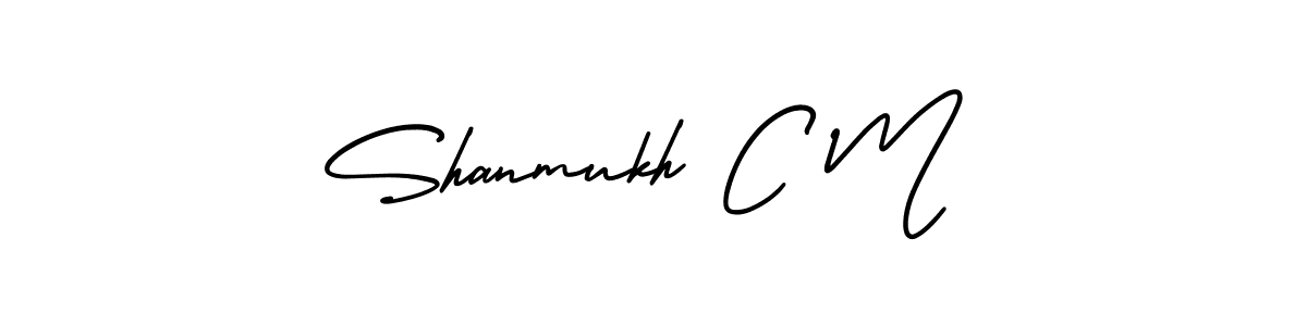 Also we have Shanmukh C M name is the best signature style. Create professional handwritten signature collection using AmerikaSignatureDemo-Regular autograph style. Shanmukh C M signature style 3 images and pictures png