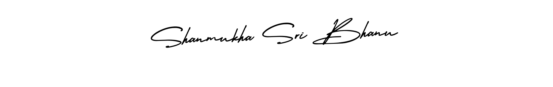 Make a beautiful signature design for name Shanmukha Sri Bhanu. With this signature (AmerikaSignatureDemo-Regular) style, you can create a handwritten signature for free. Shanmukha Sri Bhanu signature style 3 images and pictures png