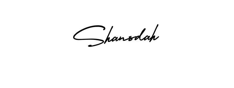 How to make Shansdah signature? AmerikaSignatureDemo-Regular is a professional autograph style. Create handwritten signature for Shansdah name. Shansdah signature style 3 images and pictures png