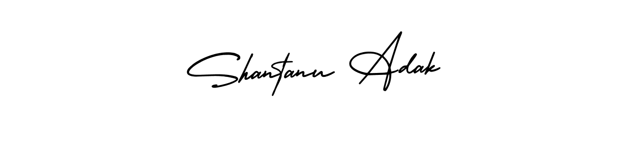 How to make Shantanu Adak name signature. Use AmerikaSignatureDemo-Regular style for creating short signs online. This is the latest handwritten sign. Shantanu Adak signature style 3 images and pictures png