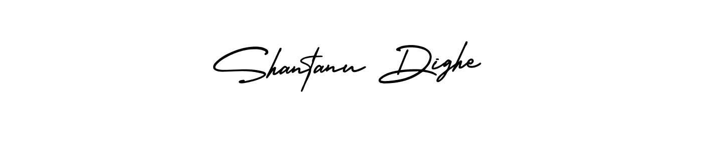 How to make Shantanu Dighe name signature. Use AmerikaSignatureDemo-Regular style for creating short signs online. This is the latest handwritten sign. Shantanu Dighe signature style 3 images and pictures png