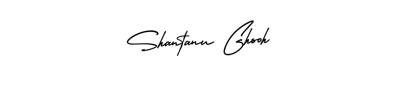 Design your own signature with our free online signature maker. With this signature software, you can create a handwritten (AmerikaSignatureDemo-Regular) signature for name Shantanu Ghsoh. Shantanu Ghsoh signature style 3 images and pictures png