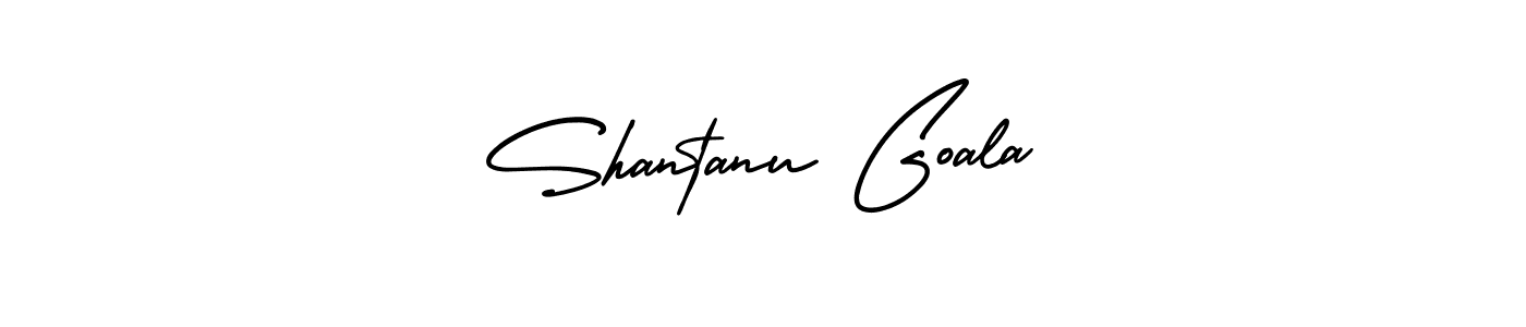 Shantanu Goala stylish signature style. Best Handwritten Sign (AmerikaSignatureDemo-Regular) for my name. Handwritten Signature Collection Ideas for my name Shantanu Goala. Shantanu Goala signature style 3 images and pictures png