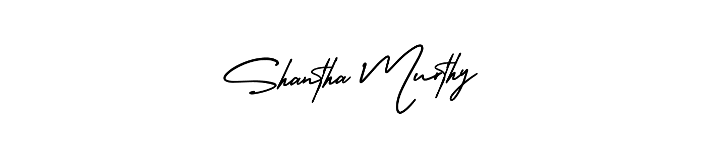 Shantha Murthy stylish signature style. Best Handwritten Sign (AmerikaSignatureDemo-Regular) for my name. Handwritten Signature Collection Ideas for my name Shantha Murthy. Shantha Murthy signature style 3 images and pictures png