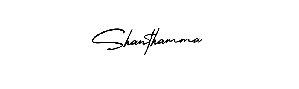Make a beautiful signature design for name Shanthamma. Use this online signature maker to create a handwritten signature for free. Shanthamma signature style 3 images and pictures png
