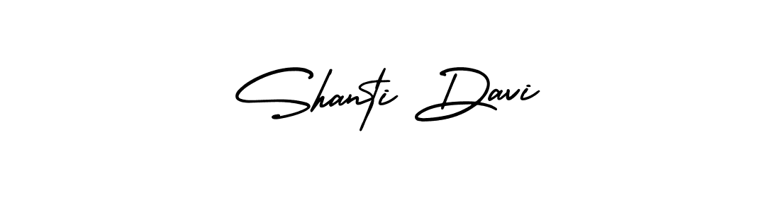 Best and Professional Signature Style for Shanti Davi. AmerikaSignatureDemo-Regular Best Signature Style Collection. Shanti Davi signature style 3 images and pictures png