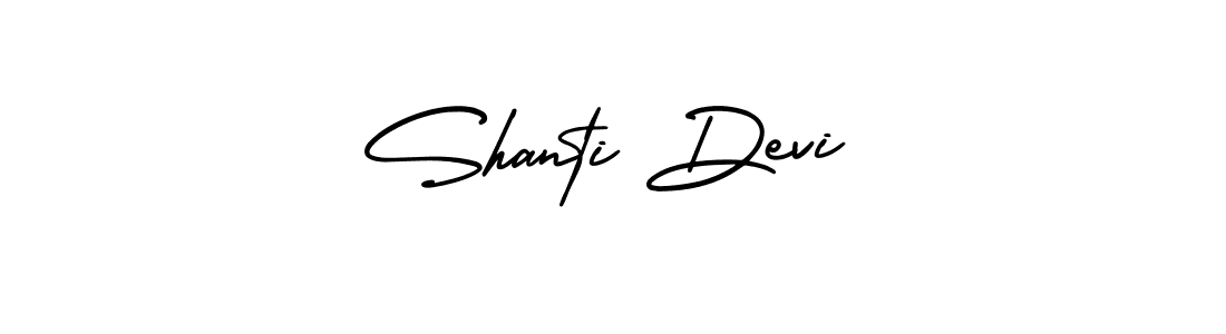 How to make Shanti Devi signature? AmerikaSignatureDemo-Regular is a professional autograph style. Create handwritten signature for Shanti Devi name. Shanti Devi signature style 3 images and pictures png