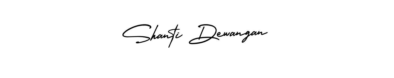 Shanti Dewangan stylish signature style. Best Handwritten Sign (AmerikaSignatureDemo-Regular) for my name. Handwritten Signature Collection Ideas for my name Shanti Dewangan. Shanti Dewangan signature style 3 images and pictures png