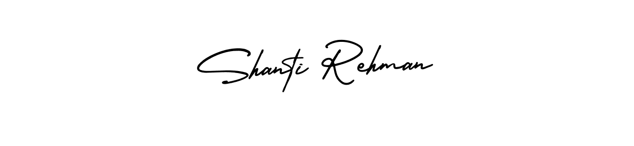 How to Draw Shanti Rehman signature style? AmerikaSignatureDemo-Regular is a latest design signature styles for name Shanti Rehman. Shanti Rehman signature style 3 images and pictures png