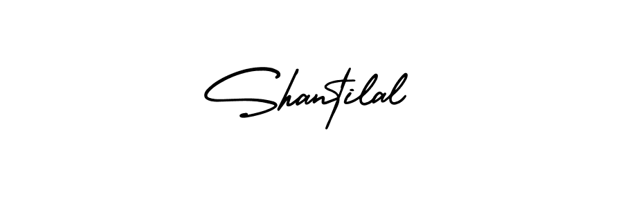 Shantilal stylish signature style. Best Handwritten Sign (AmerikaSignatureDemo-Regular) for my name. Handwritten Signature Collection Ideas for my name Shantilal. Shantilal signature style 3 images and pictures png