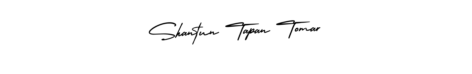 Check out images of Autograph of Shantun Tapan Tomar name. Actor Shantun Tapan Tomar Signature Style. AmerikaSignatureDemo-Regular is a professional sign style online. Shantun Tapan Tomar signature style 3 images and pictures png