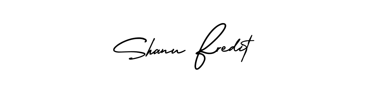 Best and Professional Signature Style for Shanu Fredit. AmerikaSignatureDemo-Regular Best Signature Style Collection. Shanu Fredit signature style 3 images and pictures png