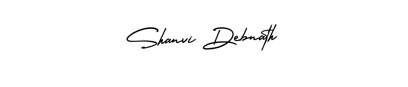 Make a beautiful signature design for name Shanvi Debnath. With this signature (AmerikaSignatureDemo-Regular) style, you can create a handwritten signature for free. Shanvi Debnath signature style 3 images and pictures png