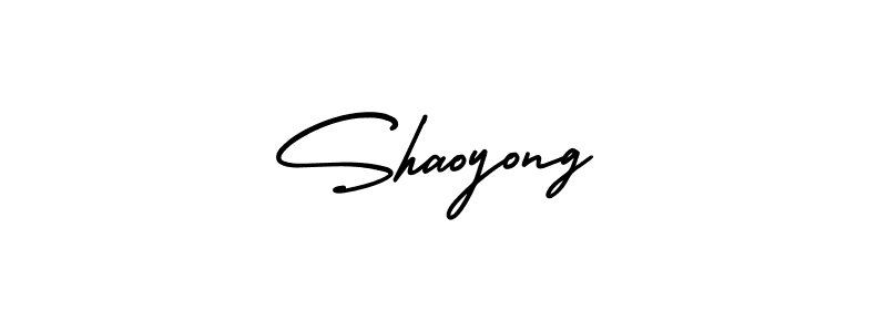 Design your own signature with our free online signature maker. With this signature software, you can create a handwritten (AmerikaSignatureDemo-Regular) signature for name Shaoyong. Shaoyong signature style 3 images and pictures png