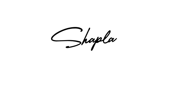 Make a beautiful signature design for name Shapla. With this signature (AmerikaSignatureDemo-Regular) style, you can create a handwritten signature for free. Shapla signature style 3 images and pictures png