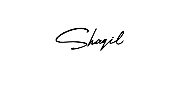 Make a beautiful signature design for name Shaqil. With this signature (AmerikaSignatureDemo-Regular) style, you can create a handwritten signature for free. Shaqil signature style 3 images and pictures png