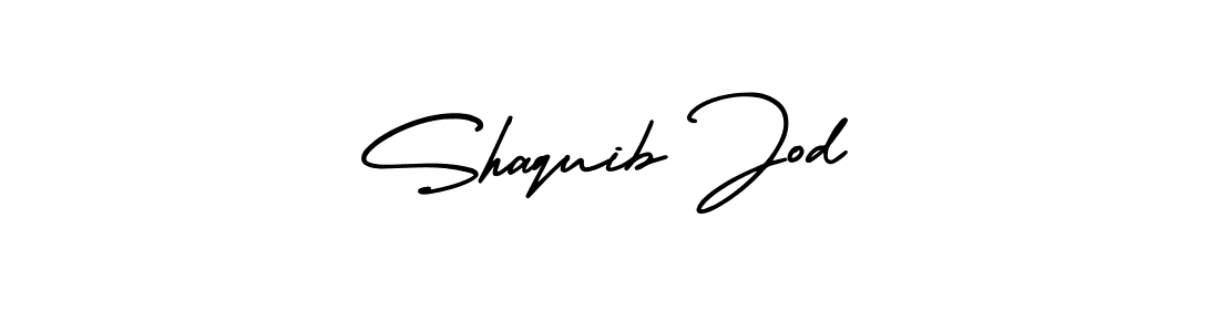 How to Draw Shaquib Jod signature style? AmerikaSignatureDemo-Regular is a latest design signature styles for name Shaquib Jod. Shaquib Jod signature style 3 images and pictures png