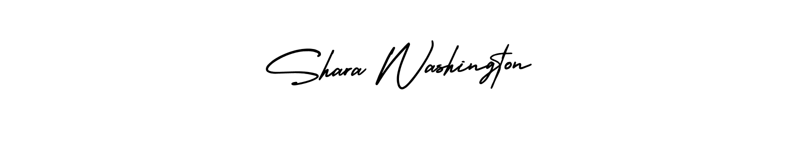 How to make Shara Washington name signature. Use AmerikaSignatureDemo-Regular style for creating short signs online. This is the latest handwritten sign. Shara Washington signature style 3 images and pictures png