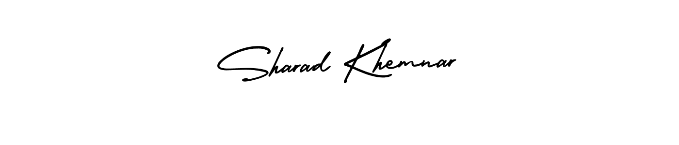 Create a beautiful signature design for name Sharad Khemnar. With this signature (AmerikaSignatureDemo-Regular) fonts, you can make a handwritten signature for free. Sharad Khemnar signature style 3 images and pictures png