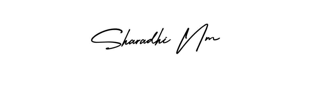 It looks lik you need a new signature style for name Sharadhi Nm. Design unique handwritten (AmerikaSignatureDemo-Regular) signature with our free signature maker in just a few clicks. Sharadhi Nm signature style 3 images and pictures png