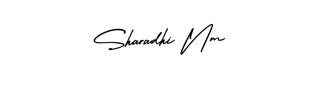 It looks lik you need a new signature style for name Sharadhi Nm. Design unique handwritten (AmerikaSignatureDemo-Regular) signature with our free signature maker in just a few clicks. Sharadhi Nm signature style 3 images and pictures png