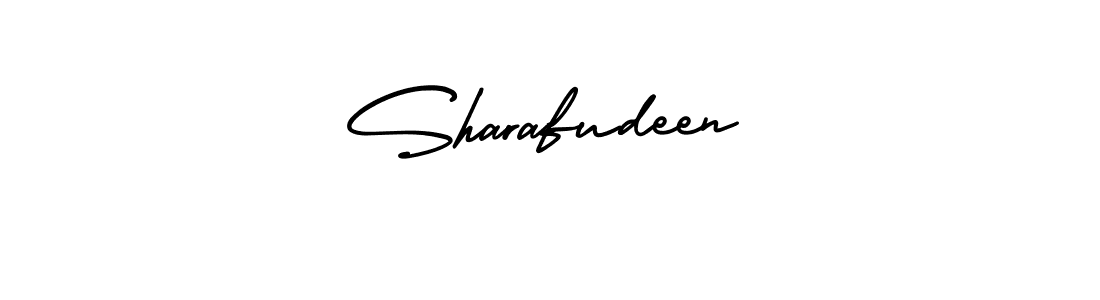 Sharafudeen stylish signature style. Best Handwritten Sign (AmerikaSignatureDemo-Regular) for my name. Handwritten Signature Collection Ideas for my name Sharafudeen. Sharafudeen signature style 3 images and pictures png