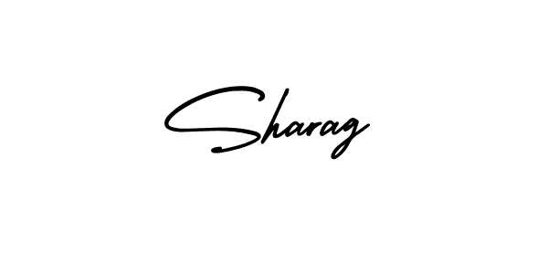 Sharag stylish signature style. Best Handwritten Sign (AmerikaSignatureDemo-Regular) for my name. Handwritten Signature Collection Ideas for my name Sharag. Sharag signature style 3 images and pictures png