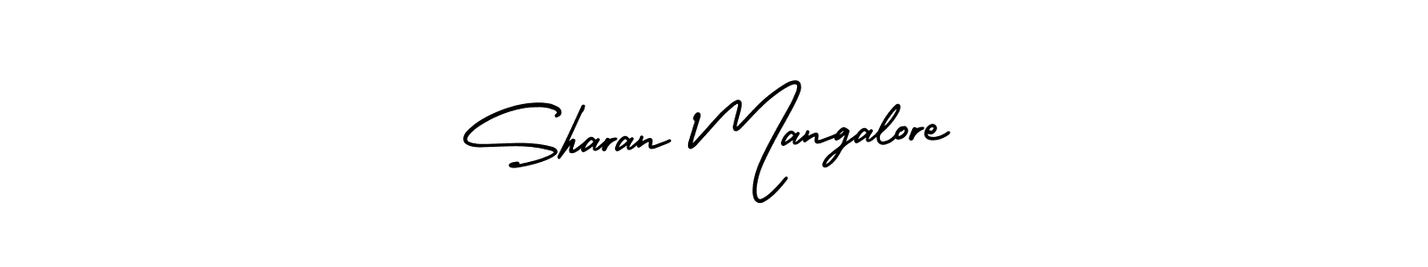 Similarly AmerikaSignatureDemo-Regular is the best handwritten signature design. Signature creator online .You can use it as an online autograph creator for name Sharan Mangalore. Sharan Mangalore signature style 3 images and pictures png