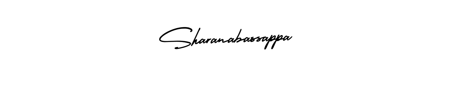 The best way (AmerikaSignatureDemo-Regular) to make a short signature is to pick only two or three words in your name. The name Sharanabassappa include a total of six letters. For converting this name. Sharanabassappa signature style 3 images and pictures png