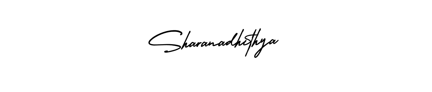 Design your own signature with our free online signature maker. With this signature software, you can create a handwritten (AmerikaSignatureDemo-Regular) signature for name Sharanadhithya. Sharanadhithya signature style 3 images and pictures png