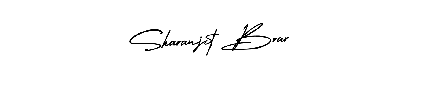 How to make Sharanjit Brar name signature. Use AmerikaSignatureDemo-Regular style for creating short signs online. This is the latest handwritten sign. Sharanjit Brar signature style 3 images and pictures png