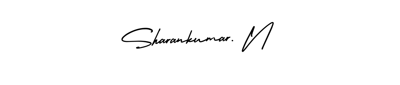 Create a beautiful signature design for name Sharankumar. N. With this signature (AmerikaSignatureDemo-Regular) fonts, you can make a handwritten signature for free. Sharankumar. N signature style 3 images and pictures png